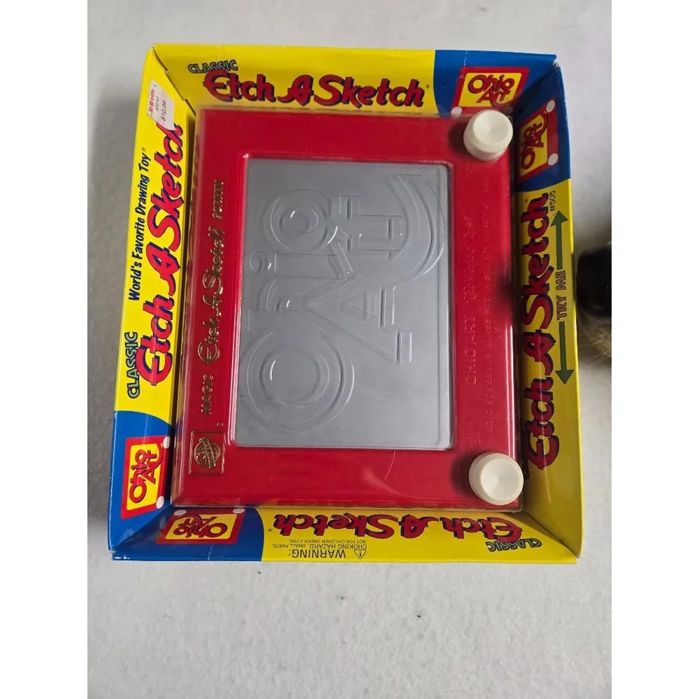 Classic Etch A Sketch Red Drawing Toy By Ohio Art‎ # 505 From 2001